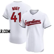 Charles Nagy Men's Cleveland Guardians White Elite Home Jersey