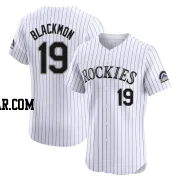 Charlie Blackmon Men's Colorado Rockies White Elite Home Jersey