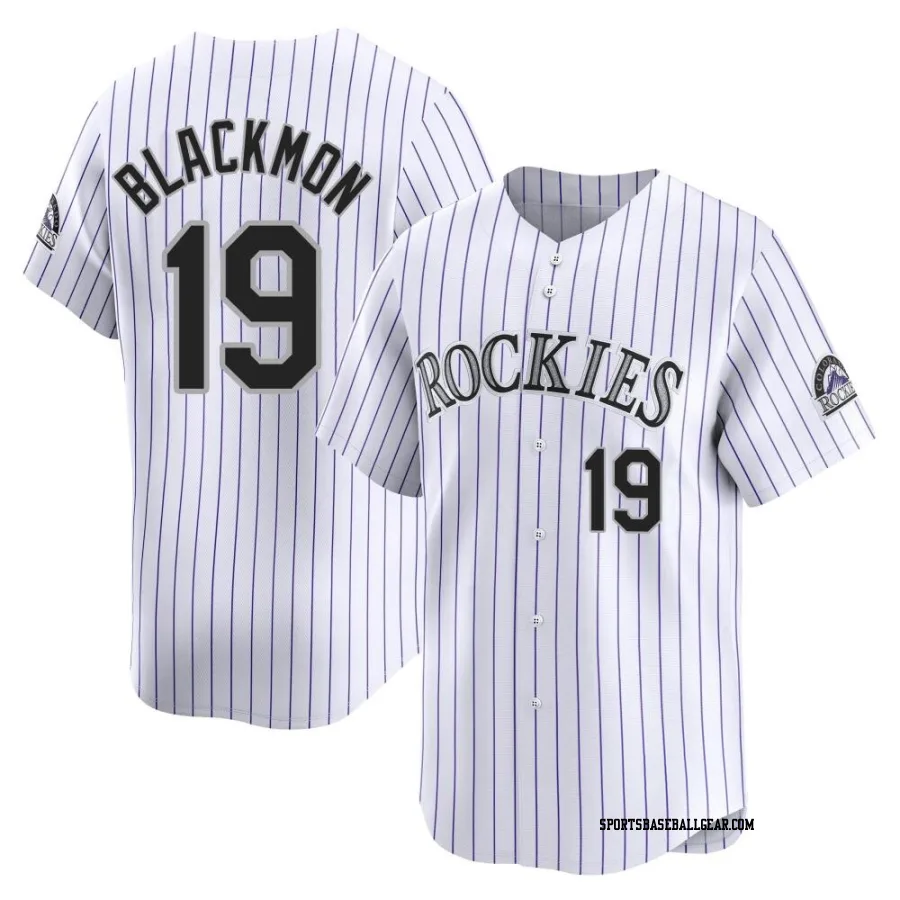 Charlie Blackmon Men's Colorado Rockies White Limited Home Jersey