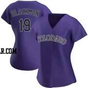 Charlie Blackmon Women's Colorado Rockies Purple Authentic Alternate Jersey