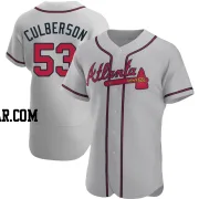 Charlie Culberson Men's Atlanta Braves Gray Authentic Road Jersey