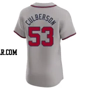 Charlie Culberson Men's Atlanta Braves Gray Elite Road Jersey