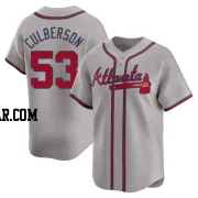 Charlie Culberson Men's Atlanta Braves Gray Limited Away Jersey