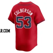 Charlie Culberson Men's Atlanta Braves Red Limited Alternate Jersey