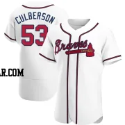 Charlie Culberson Men's Atlanta Braves White Authentic Home Jersey