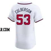 Charlie Culberson Men's Atlanta Braves White Elite Home Jersey