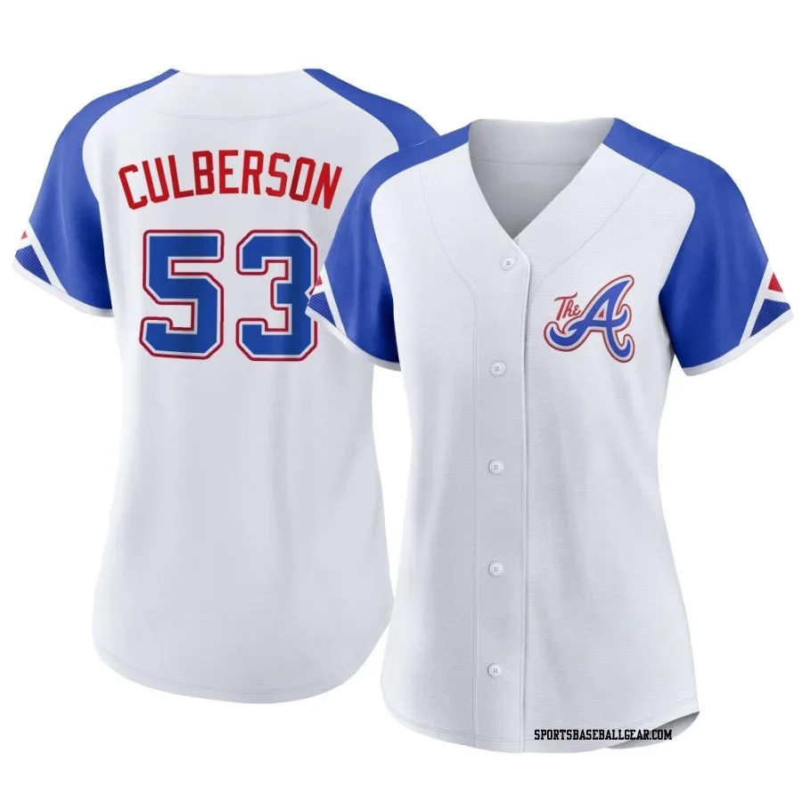 Charlie Culberson Women's Atlanta Braves White Authentic 2023 City Connect Jersey