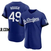 Charlie Hough Men's Los Angeles Dodgers Royal Authentic 2021 City Connect Jersey