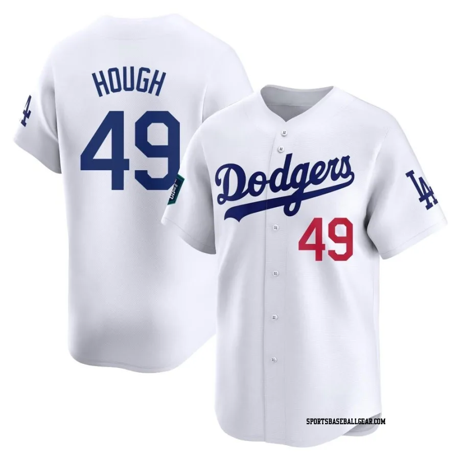 Charlie Hough Men's Los Angeles Dodgers White Limited 2024 World Tour Seoul Series Home Jersey