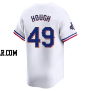 Charlie Hough Men's Texas Rangers Gold Limited White 2024 Collection Jersey