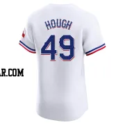 Charlie Hough Men's Texas Rangers White Elite Home Jersey