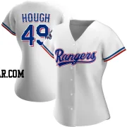 Charlie Hough Women's Texas Rangers White Authentic Home 2023 World Series Champions Jersey