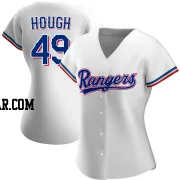 Charlie Hough Women's Texas Rangers White Authentic Home Jersey