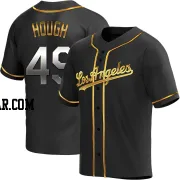 Charlie Hough Youth Los Angeles Dodgers Black Golden Replica Alternate Jersey