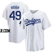 Charlie Hough Youth Los Angeles Dodgers White Replica 2024 World Tour Seoul Series Home Jersey