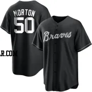 Charlie Morton Men's Atlanta Braves Black/White Replica Jersey