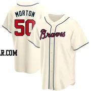 Charlie Morton Men's Atlanta Braves Cream Replica Alternate Jersey