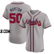 Charlie Morton Men's Atlanta Braves Gray Elite Road Jersey