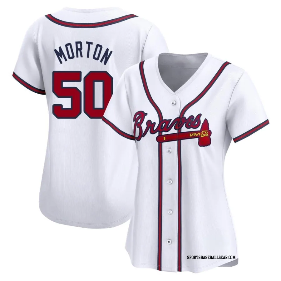 Charlie Morton Women's Atlanta Braves White Limited Home Jersey