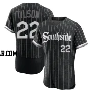 Charlie Tilson Men's Chicago White Sox Black Authentic 2021 City Connect Jersey