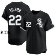 Charlie Tilson Men's Chicago White Sox Black Limited Alternate Jersey