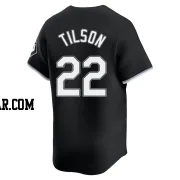 Charlie Tilson Men's Chicago White Sox Black Limited Alternate Jersey