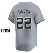 Charlie Tilson Men's Chicago White Sox Gray Limited Road Jersey