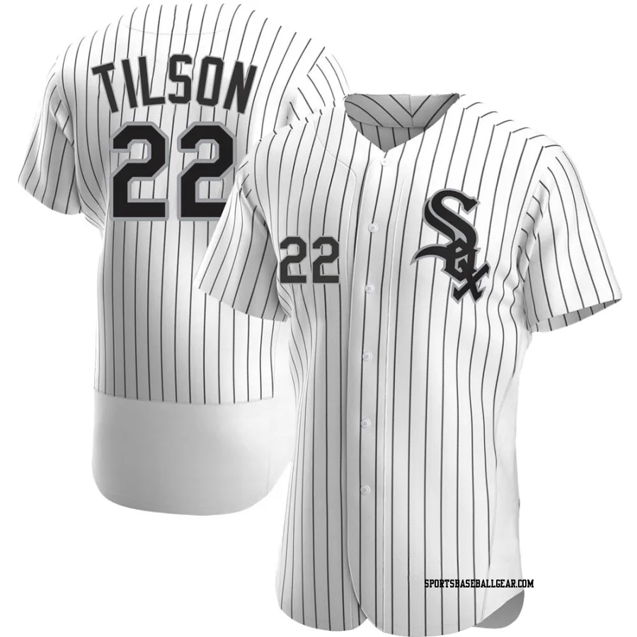 Charlie Tilson Men's Chicago White Sox White Authentic Home Jersey