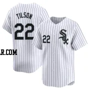 Charlie Tilson Men's Chicago White Sox White Limited Home Jersey