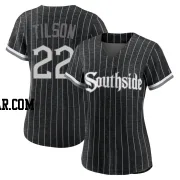 Charlie Tilson Women's Chicago White Sox Black Authentic 2021 City Connect Jersey