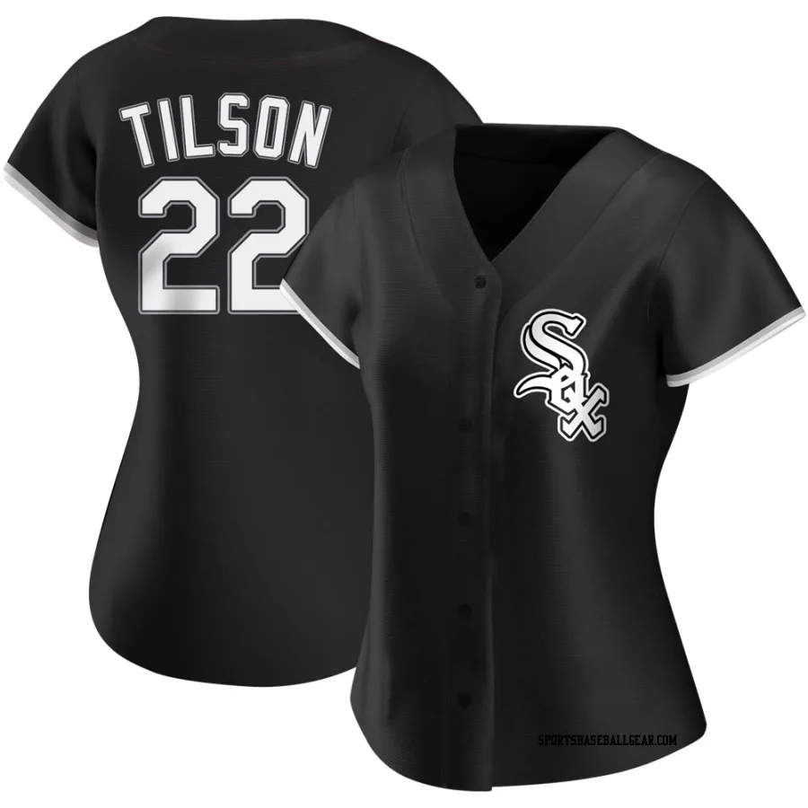 Charlie Tilson Women's Chicago White Sox Black Authentic Alternate Jersey