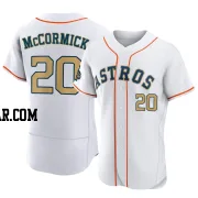 Chas McCormick Men's Houston Astros Gold Authentic White 2023 Collection Jersey