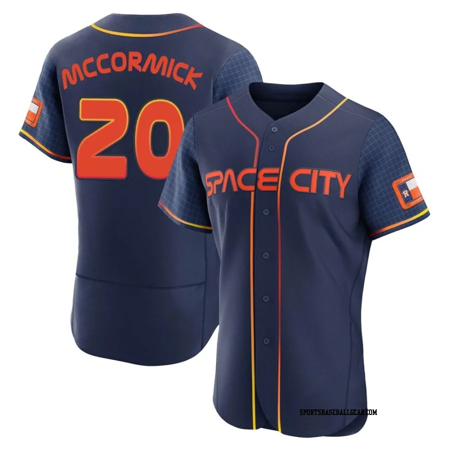 Chas McCormick Men's Houston Astros Navy Authentic 2022 City Connect Jersey