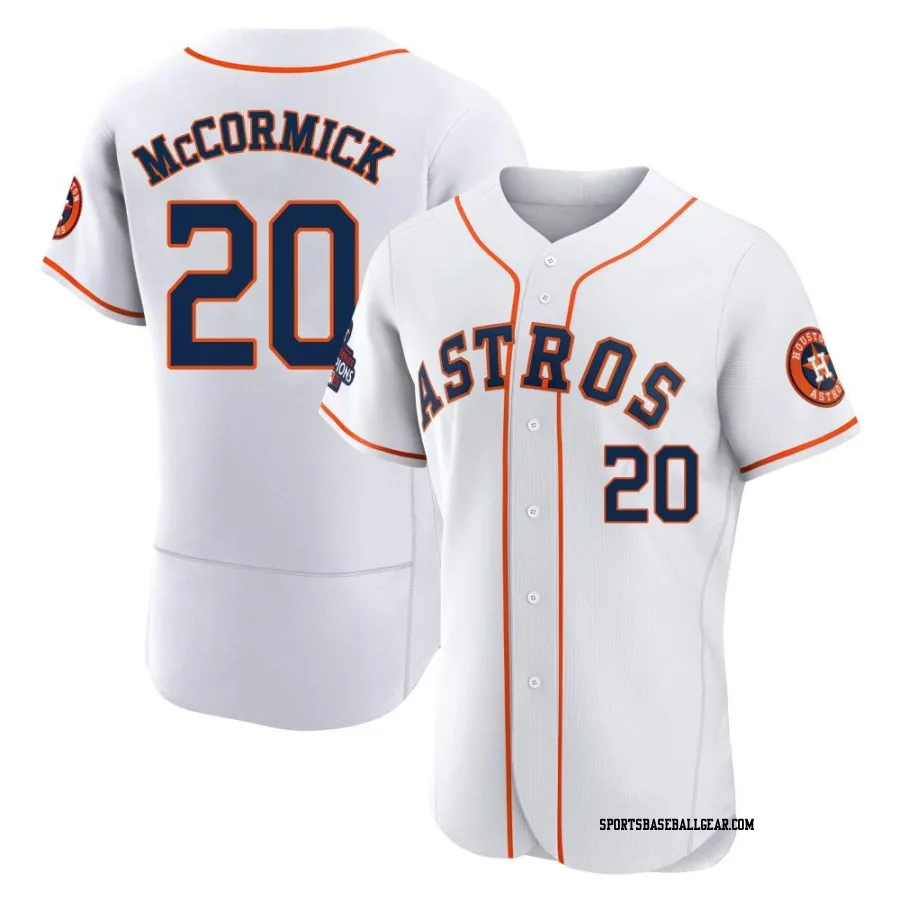 Chas McCormick Men's Houston Astros White Authentic 2022 World Series Champions Home Jersey