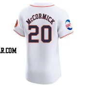 Chas McCormick Men's Houston Astros White Elite Home Patch Jersey