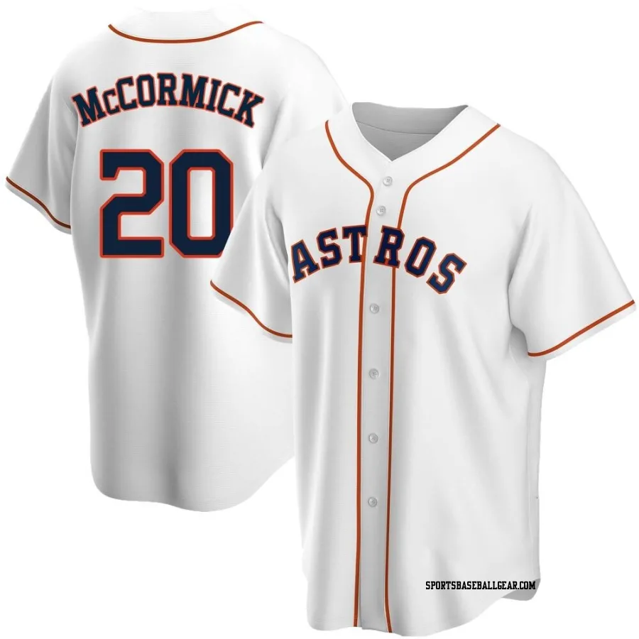 Chas McCormick Men's Houston Astros White Replica Home Jersey