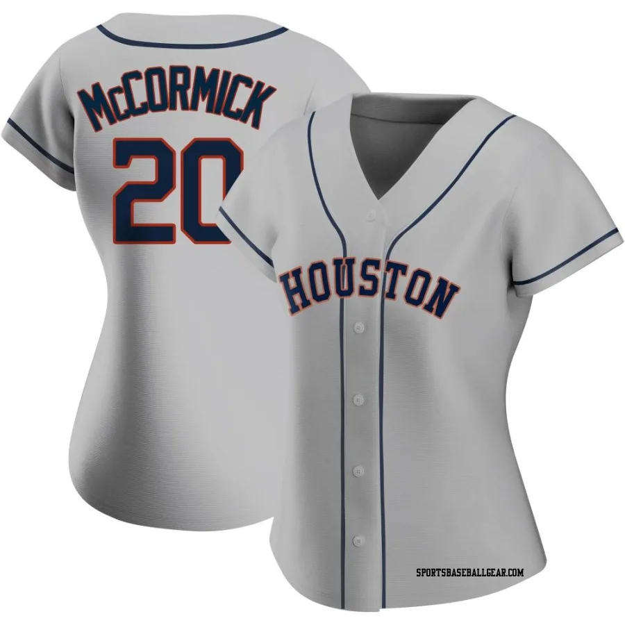 Chas McCormick Women's Houston Astros Gray Authentic Road 2020 Jersey