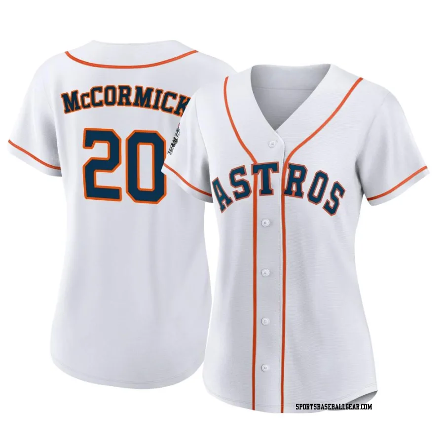 Chas McCormick Women's Houston Astros White Authentic 2022 World Series Home Jersey