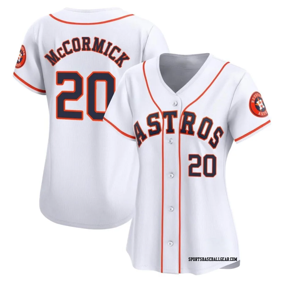 Chas McCormick Women's Houston Astros White Limited Home Jersey