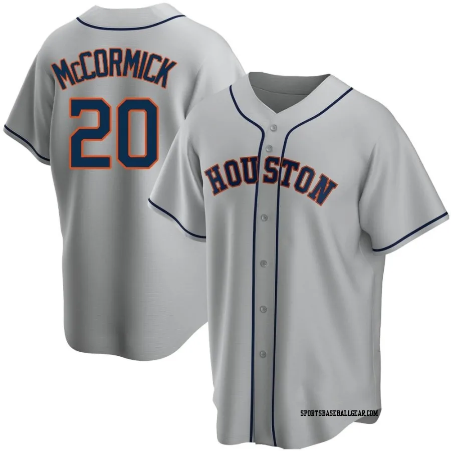 Chas McCormick Youth Houston Astros Gray Replica Road Jersey