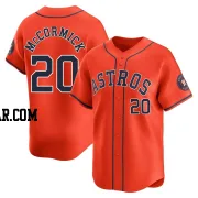 Chas McCormick Youth Houston Astros Orange Limited Alternate Jersey