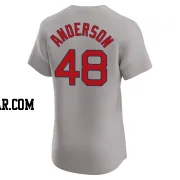 Chase Anderson Men's Boston Red Sox Gray Elite Road Jersey