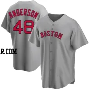 Chase Anderson Men's Boston Red Sox Gray Replica Road Jersey