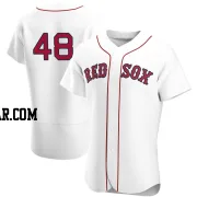 Chase Anderson Men's Boston Red Sox White Authentic Home Team Jersey