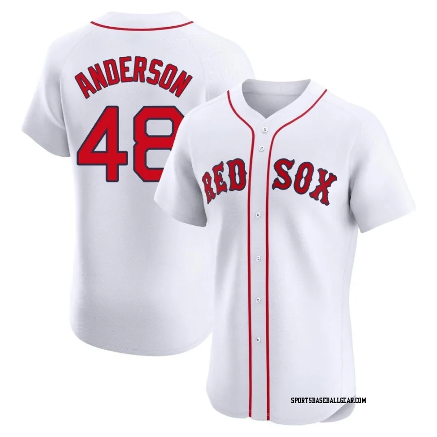 Chase Anderson Men's Boston Red Sox White Elite Home Jersey