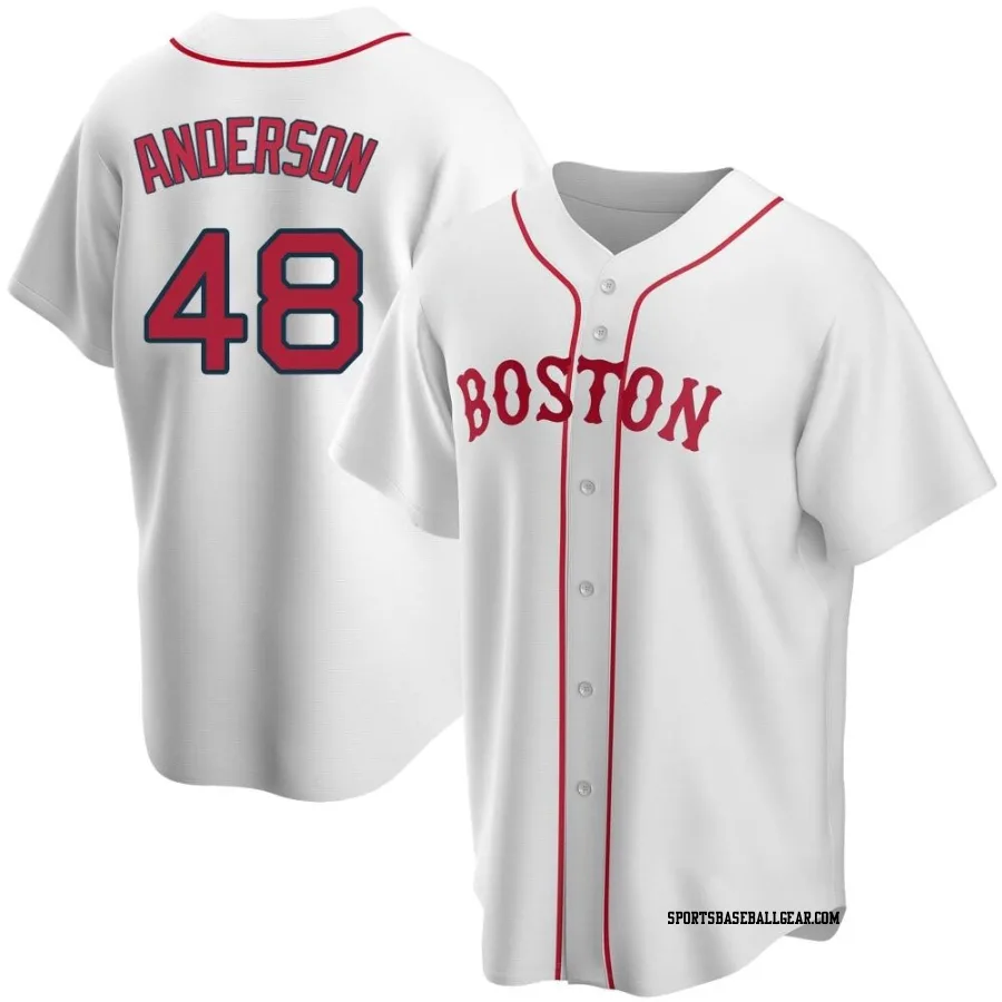 Chase Anderson Men's Boston Red Sox White Replica Alternate Jersey