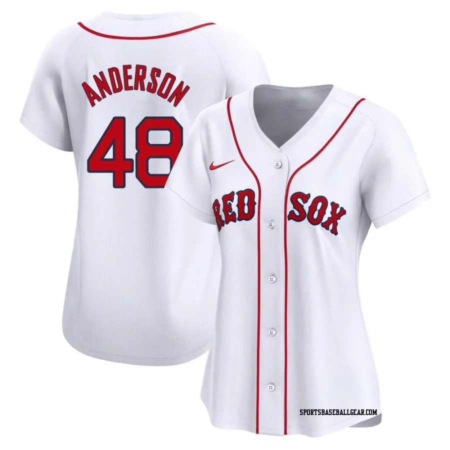 Chase Anderson Women's Boston Red Sox White Limited Home Jersey