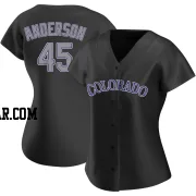 Chase Anderson Women's Colorado Rockies Black Replica Alternate Jersey