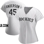 Chase Anderson Women's Colorado Rockies White Replica Home Jersey