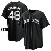 Chase Anderson Youth Boston Red Sox Black/White Replica Jersey